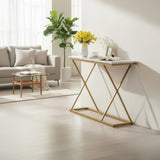 Consola Glimmer, Metal, 100x30x80 cm - Consola Glimmer, Metal, 100x30x80 cm - 197-000339