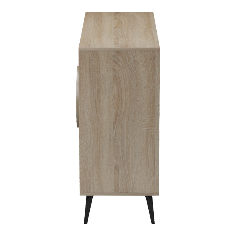 Consola Bufet Gora, Pal melaminat, 110x36x82 cm - Sonoma-Antracit