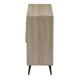 Consola Bufet Gora, Pal melaminat, 110x36x82 cm - Sonoma-Antracit
