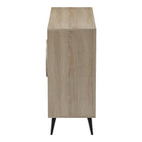 Consola Bufet Gora, Pal melaminat, 110x36x82 cm - Sonoma-Marmura Bej