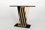 Consola Gravity Negru, Auriu, 90x77x30 cm
