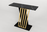 Consola Gravity Negru, Auriu, 90x77x30 cm