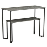 Consolă Homer, Natural - Gri, 110x48x85 cm - Consolă Homer, Natural - Gri, 110x48x85 cm - 230-000010