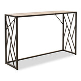 Consola Ivy, nuc - neagra, 120x35x75 cm