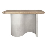 Consola Jeckie, Lemn de brad, Stejar, 120x38x80 cm