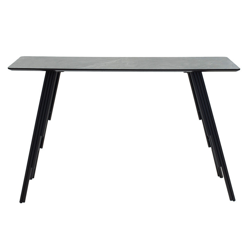 Consolă Lifo, Gri inchis ciment-negru, 120x40x75 cm, imagine suplimentara
