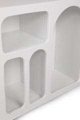 Consolă Liva, Alb, 120x37x74 cm