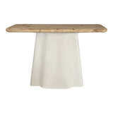 Consola Loberta, Lemn de brad, Natural, 120x38x81 cm