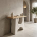 Consola Marila, Lemn de brad, Natural, 100x38x80 cm