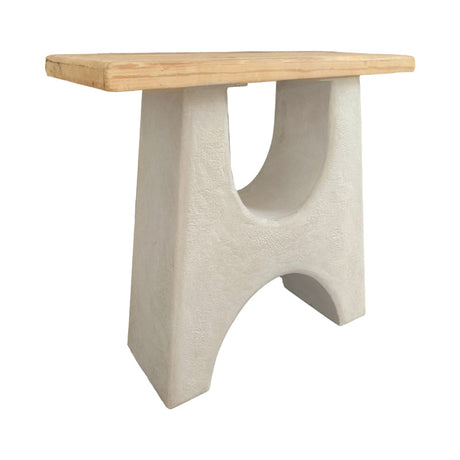 Consola Marila, Lemn de brad, Natural, 100x38x80 cm