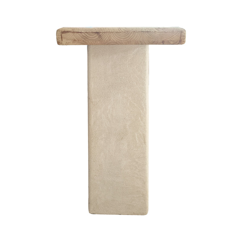 Consola Marila, Lemn de brad, Natural, 100x38x80 cm