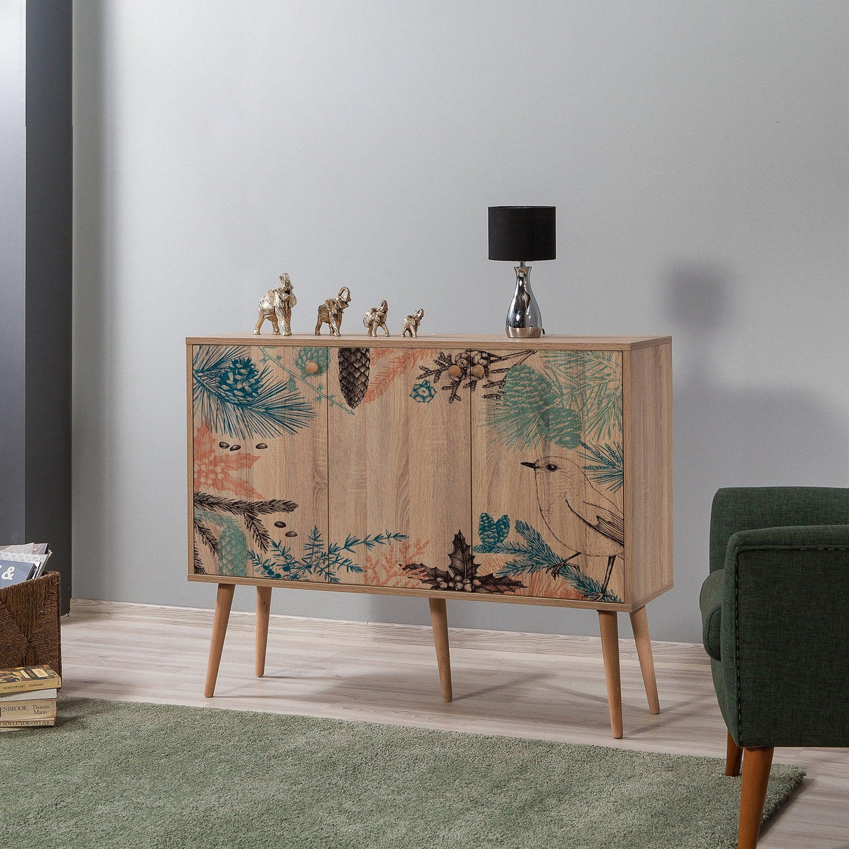 Consolă Mega -  Console 5, Stejar Sonoma, 120x36x90 cm