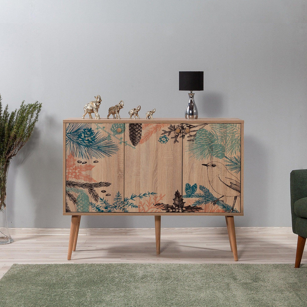 Consolă Mega -  Console 5, Stejar Sonoma, 120x36x90 cm