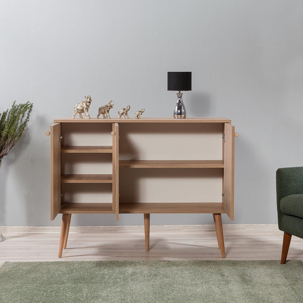 Consolă Mega -  Console 5, Stejar Sonoma, 120x36x90 cm