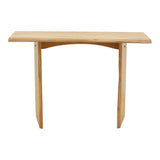 Consolă Mende, Lemn Masiv de Acacia, Natur, 110x50x76 cm