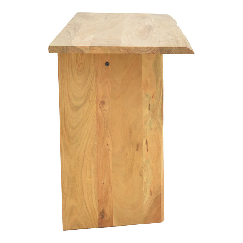 Consolă Mende, Lemn Masiv de Acacia, Natur, 110x50x76 cm