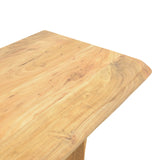 Consolă Mende, Lemn Masiv de Acacia, Natur, 110x50x76 cm