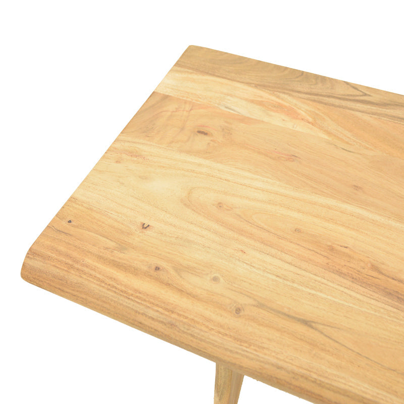 Consolă Mende, Lemn Masiv de Acacia, Natur, 110x50x76 cm