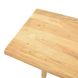 Consolă Mende, Lemn Masiv de Acacia, Natur, 110x50x76 cm