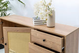 Consola Nala 160 Howard, negru - natural, 160x40 cm - Natural