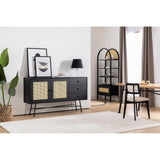 Consola Nala 160 Howard, negru - natural, 160x40 cm - Consola Nala 160 Howard, negru - natural, 160x40 cm
