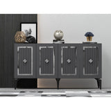 Consola Nora Olivia, alb - argintiu - antracit - argintiu, 150x40 cm - Consola Nora Olivia, alb - argintiu - antracit - argintiu, 150x40 cm - 475OLV1755