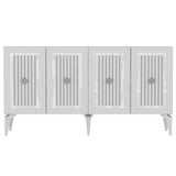 Consola Nora Olivia, alb - argintiu - antracit - argintiu, 150x40 cm - White Silver