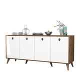 Consola Nowe cu 4 Usi, Nuc, 180x80x45 cm