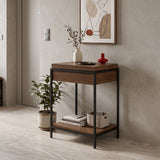 Consolă Odar, cu depozitare, Diverse culori, 63x63x80 cm - Nuc | SKU: 431-000012 | Consolă Odar, cu depozitare, 63x63x80 cm, varianta Nuc, produs pentru amenajarea locuinței, disponibil online în România la CasaMob