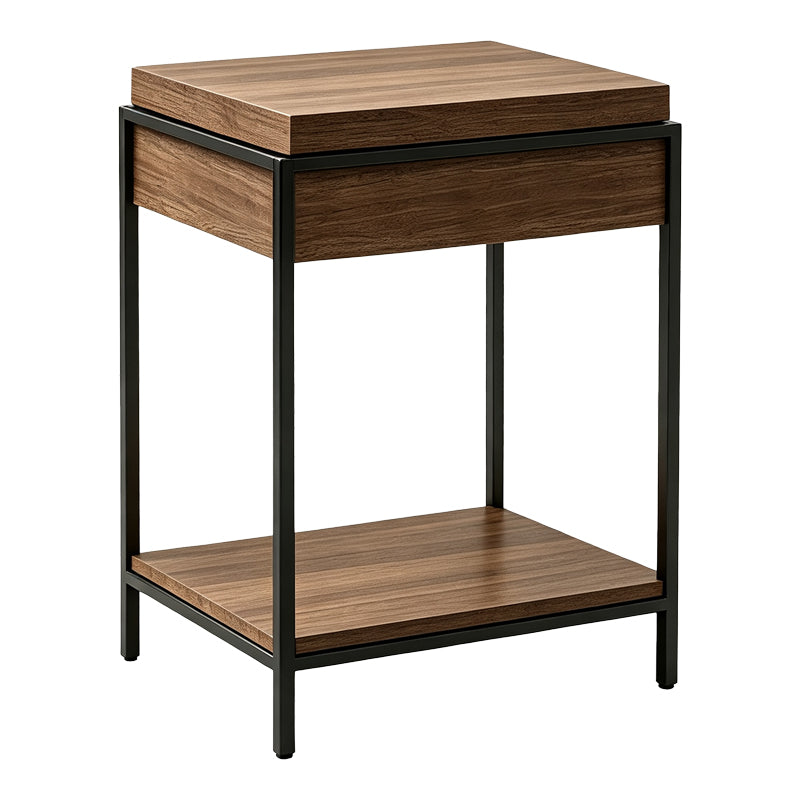 Consolă Odar, cu depozitare, Diverse culori, 63x63x80 cm - Nuc | SKU: 431-000012 | Consolă Odar, cu depozitare, 63x63x80 cm, varianta Nuc, produs pentru amenajarea locuinței, disponibil online în România la CasaMob