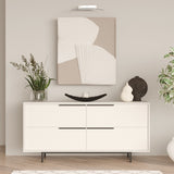 Consola On3 Locelso, nuc - alb, 160x45 cm
