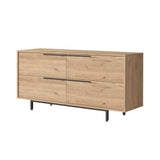 Consola On3 Locelso, nuc - alb, 160x45 cm