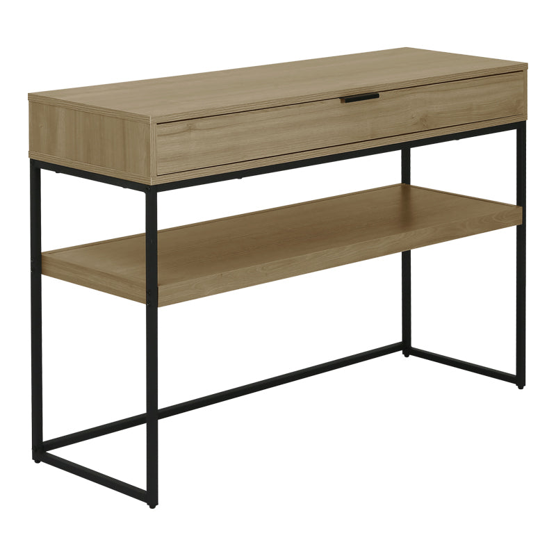 Natural - Negru | SKU: 225-000116 | Consolă Orlen, Natural - Negru, 110x35x75 cm, varianta Natural - Negru, produs pentru amenajarea locuinței, disponibil online în România la CasaMob