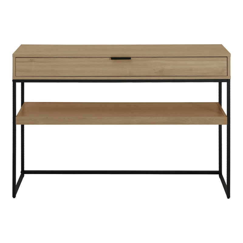 Natural - Negru | SKU: 225-000116 | Consolă Orlen, Natural - Negru, 110x35x75 cm, varianta Natural - Negru, produs pentru amenajarea locuinței, disponibil online în România la CasaMob