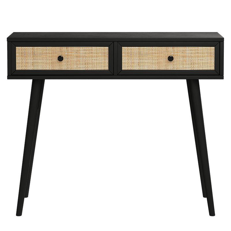Consolă Oslo, Sonoma - Negru, 100x29x81 cm - Negru 