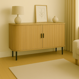 Consolă Scandi MDF, Natural, 170x45x80 cm