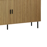 Consolă Scandi MDF, Natural, 170x45x80 cm