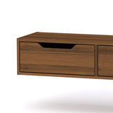 Consolă-toaleta suspendata Alberto, Diverse culori, 100x32x22 cm - Nuc