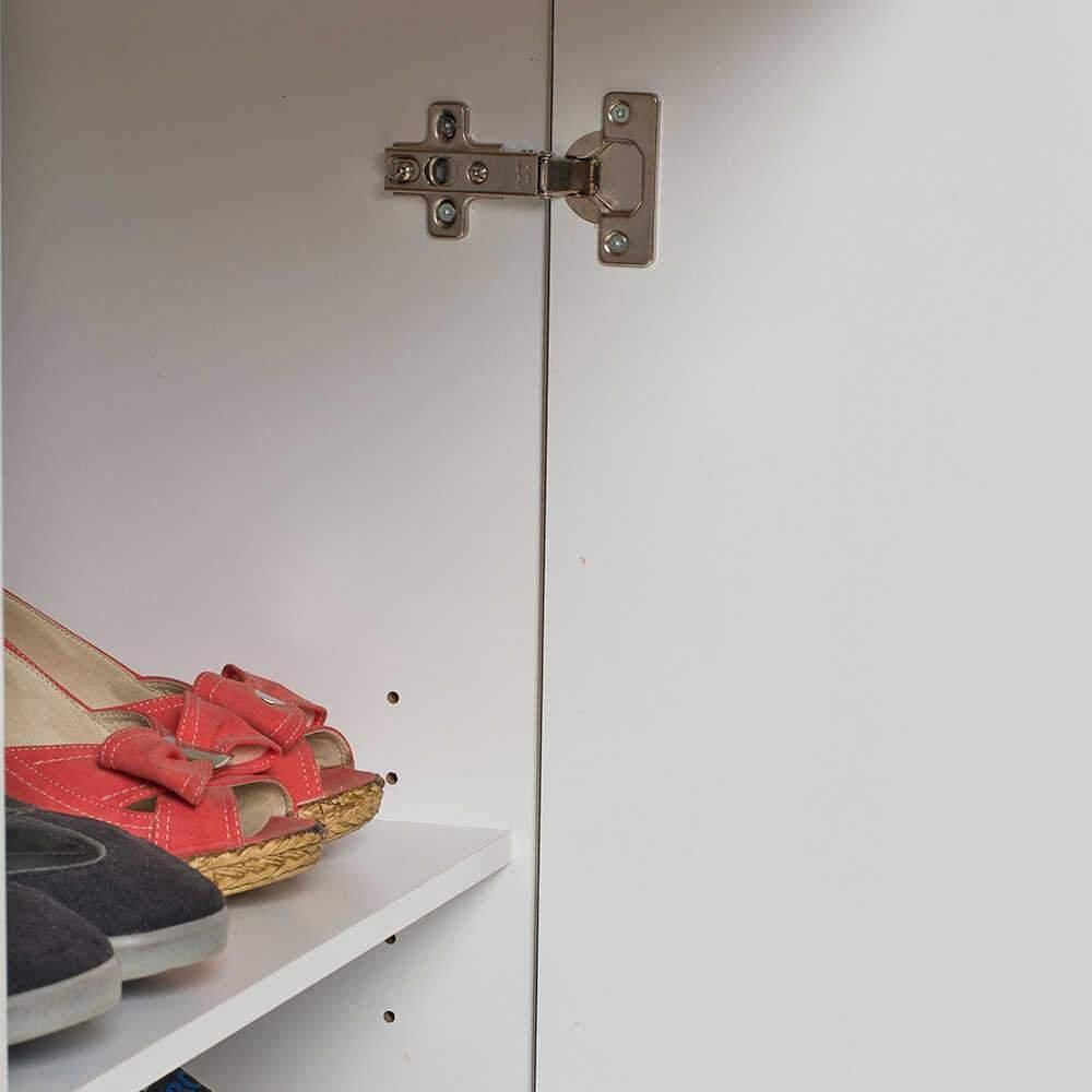 Corp Mobil ADR-411-PP-1 Home Collection® Diamond, cu usa, sertar si rotile, Alb, 50x100x40 cm