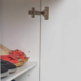 Corp Mobil ADR-411-PP-1 Home Collection® Diamond, cu usa, sertar si rotile, Alb, 50x100x40 cm