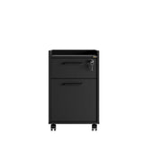 Corp Mobil GKS-920-EE-1 Home Collection® Gaming cu 2 sertare si incuietoare, Negru, 40x56x40 cm