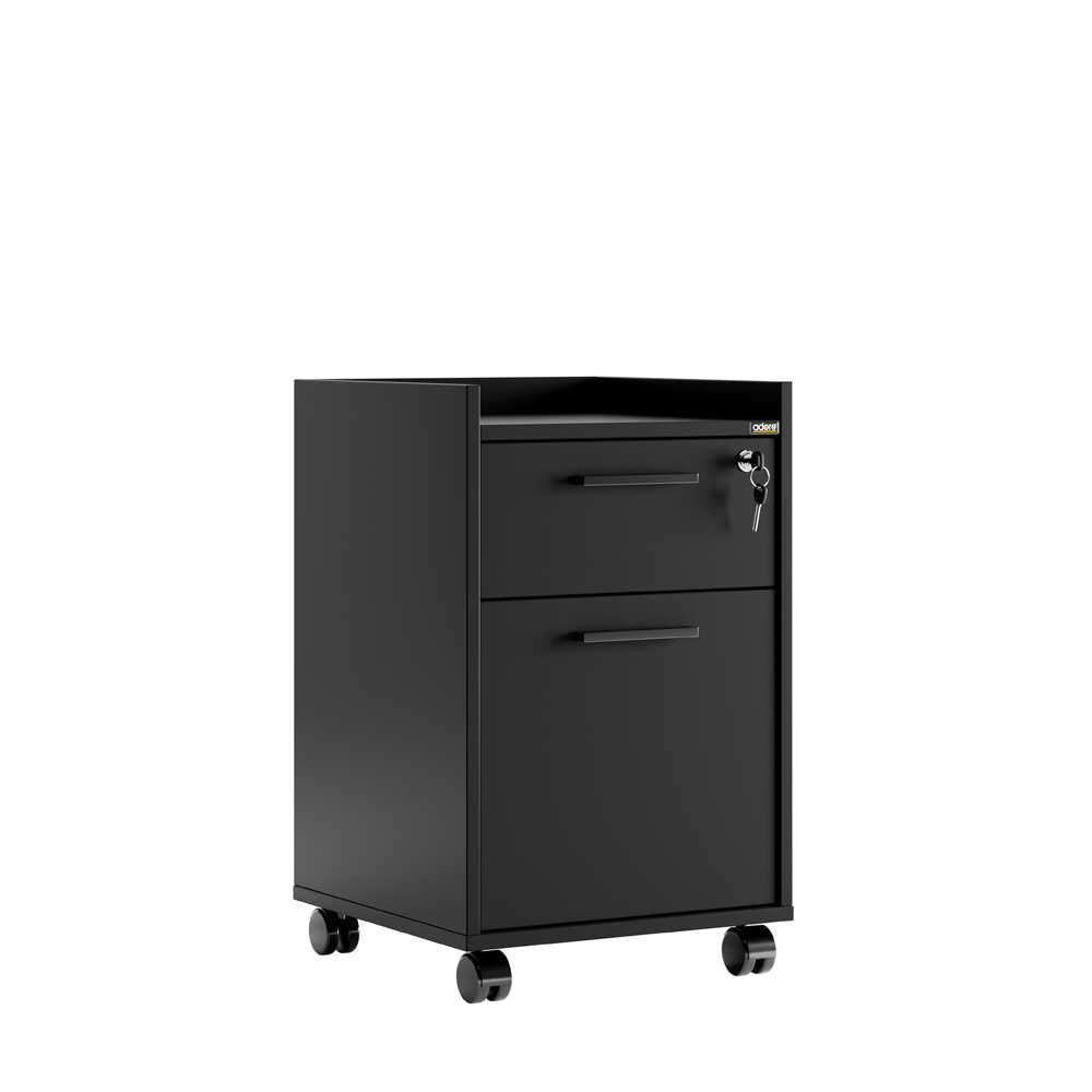 Corp Mobil GKS-920-EE-1 Home Collection® Gaming cu 2 sertare si incuietoare, Negru, 40x56x40 cm