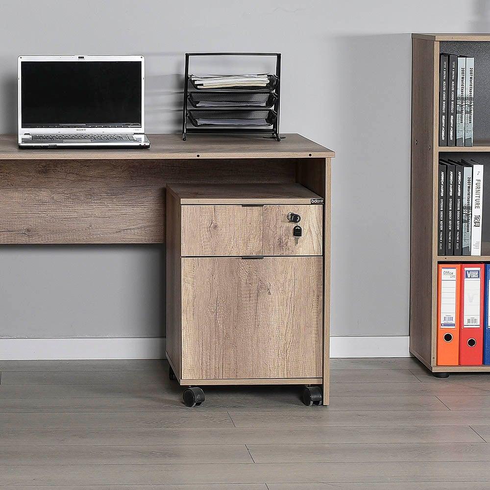 Corp Mobil RKM-311-DD-1 Home Collection® Rio Rollbox, usa, sertar cu cheie, 41x61x45 cm - Natur | SKU: RKM-311-TT-1