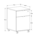 Corp Mobil RKM-311-DD-1 Home Collection® Rio Rollbox, usa, sertar cu cheie, 41x61x45 cm - Alb | SKU: RKM-311-DD-1, RKM-311-OO-1, RKM-311-TT-1, RKM-311-AX-1, RKM-311-FF-1