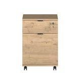 Corp Mobil RKM-311-DD-1 Home Collection® Rio Rollbox, usa, sertar cu cheie, 41x61x45 cm - Stejar | SKU: RKM-311-FF-1