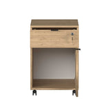 Corp Mobil RKM-311-DD-1 Home Collection® Rio Rollbox, usa, sertar cu cheie, 41x61x45 cm - Stejar | SKU: RKM-311-FF-1
