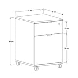 Corp Mobil RKM-311-DD-1 Home Collection® Rio Rollbox, usa, sertar cu cheie, 41x61x45 cm - Stejar | SKU: RKM-311-FF-1
