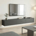 Corp TV de perete cu LED Rival, Modern, Pal melaminat, Antracit, 210x35x30 cm
