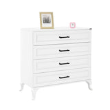 Comoda SFN-1004-DD-1 Home Collection® Country, 4 sertare, Alb, 90x89x45 cm
