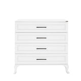 Comoda SFN-1004-DD-1 Home Collection® Country, 4 sertare, Alb, 90x89x45 cm